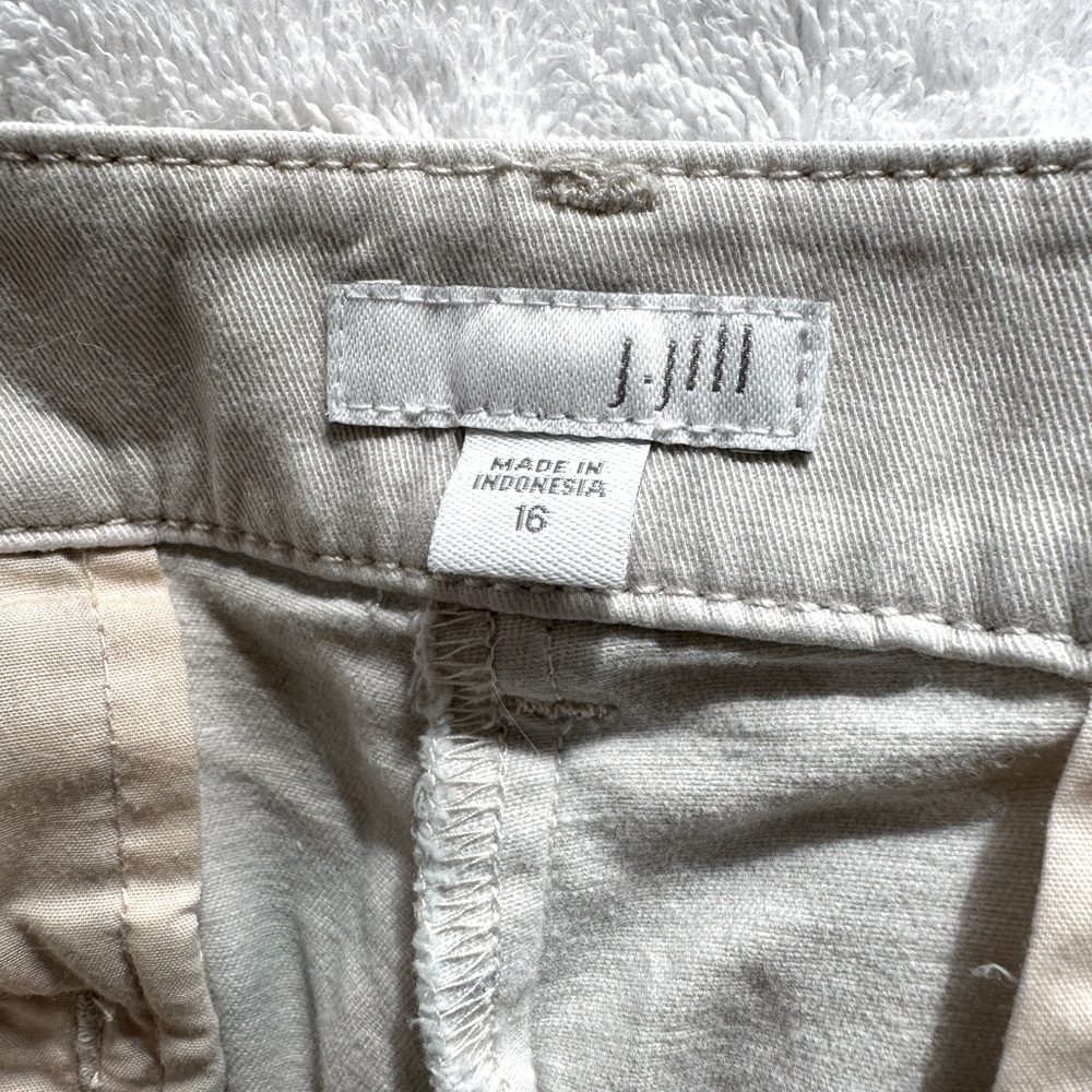 J Jill Women’s Khaki Pants Size 16 Sea Salt NWT
